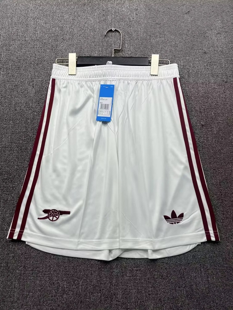 AAA Quality Arsenal 25/26 White Soccer Shorts
